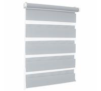 Print Cycero packaging Store Double Klemmfix sans perçage 70 x 150 cm, Store pour fenêtres et Portes, avec Clips - Store de fenêtre - Store zébré, translucide et occultant - Gris