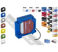 Print Worth 3D Allstar Adaptateur universel pour rail DIN / adaptateur mural pour tous les 60 shellys (peut être monté) : 1,1PM, 2PM, obturateur, 1L, 2L, EM, i4, variateur, RGBW (Wave/Plus, G3, G4) et