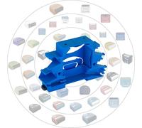 Print Worth 3D Support mural universel « Allstar W » pour tous les actionneurs Shelly (montables sur boîtes) et bien d'autres - Pour le montage sur rail DIN de 35 mm ou sur les murs (bleu (P), 1)