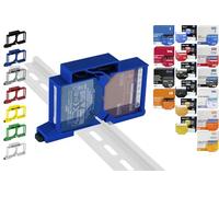 Print Worth PWG3-Dual Support de rail 3D pour 32 coques : 1,1PM,2PM,Shutter,1L,2L,EM,i4,i4DC,i4LR,Dimmer,Dimmer Dali,RGBW PM (Wave/Plus,G3,G4) (Bleu-Prime)