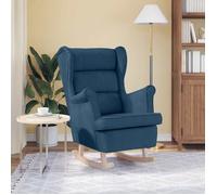 ""Printemps 2026 Soldes""1 PC Fauteuil d'appoint - CHAISE TV - Chaise à bascule bleu 74x90x102 cm tissu - 74x90x102 cm 2_598154