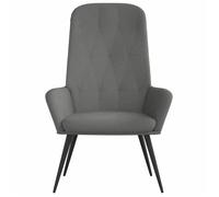 ""Printemps 2026 Soldes""1 PC Fauteuil d'appoint - CHAISE TV - Chaise de relaxation Gris foncé Velours - 70x77x98 cm 2_137948