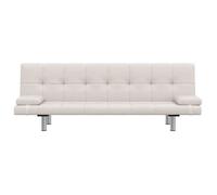 ""Printemps 2026 Soldes""2 places Banquette clic-clac convertible/Sofa réglable - Canapé-lit réglable avec deux oreillers Similicuir B