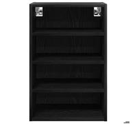 ""Printemps 2026 Soldes""Armoire suspendue pour cuisine - Placard mural - avec rangement - avec étagère Chêne noir 40 x 29,5 x 60 cm 5