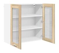 ""Printemps 2026 Soldes""Armoire suspendue pour cuisine - Placard mural - avec rangement - avec stockage Chêne Sonoma 80 x 31 x 80 cm