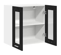 ""Printemps 2026 Soldes""Armoire suspendue pour cuisine - Placard mural - avec rangement - Chêne noir 60 x 31 x 60 cm Bois d'ingénieri
