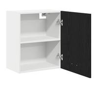 ""Printemps 2026 Soldes""Armoire suspendue pour cuisine - Placard mural - avec rangement - Lyon 2pcs Chêne noir 50 x 31 x 60 cm 696532