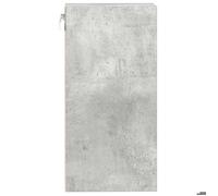 ""Printemps 2026 Soldes""Armoire suspendue pour cuisine - Placard mural - avec rangement - ""Riga"" Gris béton 30 x 29,5 x 60 cm Bois d'