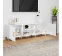 ""Printemps 2026 Soldes""Armoire TV/TABLE TV - Blanc - NEUF - Meuble TV Blanc 150x30x50 cm Bois d'ingénierie 2_519511