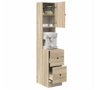 ""Printemps 2026 Soldes""Beige Armoire Bas de Restaurant/Meuble colonne - Armoire de cuisine Beige 35x50x180 cm Bois d'ingénierie 2_39