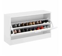 ""Printemps 2026 Soldes""Blanc Banc à chaussures 80x24x45 cm Blanc 2_524490