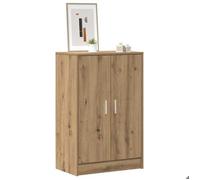 ""Printemps 2026 Soldes""Brun Armoire à chaussures chêne artisanal bois d'ingénierie 2_913840