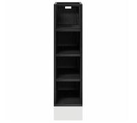 ""Printemps 2026 Soldes""Buffet à tiroir - Meuble Rangement - Armoire de cuisine - bas Chêne noir 20 x 44,5 x 81,5 cm 4065043