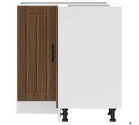 ""Printemps 2026 Soldes""Buffet de cuisine - Meuble Rangement - Armoire d'angle pour cuisine - Lucca chêne marron Bois d'ingénierie 12