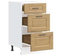 ""Printemps 2026 Soldes""Buffet de cuisine - Meuble Rangement - Porto chêne artisanal Bois d'ingénierie 9448541