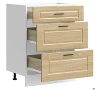 ""Printemps 2026 Soldes""Buffet de cuisine - Meuble Rangement - Porto chêne sonoma Bois d'ingénierie 2434445