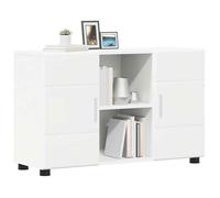 ""Printemps 2026 Soldes""Buffet de rangement/Buffet Bahut - Buffet salle à manger avec porte Blanc 88,5x30,5x55,5 cm Bois d'ingénierie