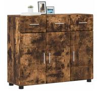 ""Printemps 2026 Soldes""Buffet de rangement/Buffet Bahut - Buffet salle à manger Chêne fumé 88,5x30,5x73 cm Bois d'ingénierie 2_18157