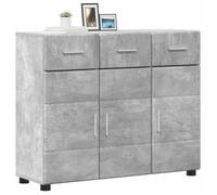 ""Printemps 2026 Soldes""Buffet de rangement/Buffet Bahut - Buffet salle à manger Gris béton 88,5x30,5x73 cm Bois d'ingénierie 2_21300