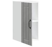 ""Printemps 2026 Soldes""Cabinet pour cuisine - armoire pour mur de cuisine - avec rangement - Lucca gris béton Bois ingénierie 719827