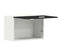 ""Printemps 2026 Soldes""Cabinet suspendu - Armoire pour mur de cuisine - avec rangement - Lyon Chêne noir 60 x 31 x 40 cm 5621867