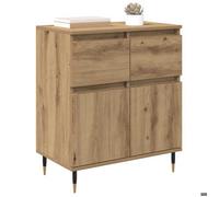 ""Printemps 2026 Soldes""Commode salon - armoire à tiroirs - Marron Buffet de rangement Chêne artisanal 60x35x70 cm Bois d'ingénierie