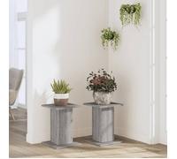 ""Printemps 2026 Soldes""Ensemble de 2 Supports pour plantes - Étagère à Fleurs - sonoma gris bois d'ingénierie 1930691