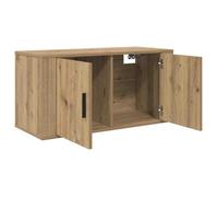 ""Printemps 2026 Soldes""Ensemble de meuble TV Suspendu - Armoire multimédia/Cabinet HIFI Mural - Montage mural 3pcs Chêne artisanal 1