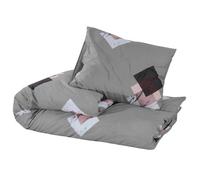 ""Printemps 2026 Soldes""Gris Ensemble de housse de couette Gris 200x220 cm Coton 2_557716