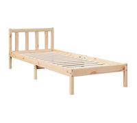 ""Printemps 2026 Soldes""Lit chambre - Grande taille - Cadre de lit simple extra long sans matelas 90x210 cm bois massif pin 2_443386