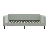 ""Printemps 2026 Soldes""Lit chambre - Grande taille - Lit de jour/lit gigogne sans matelas gris clair 100x200 cm velours 2_491057
