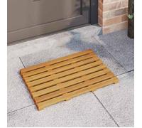 ""Printemps 2026 Soldes""Marron Tapis de bain Uni Marron 100x53 cm bois 2_731365
