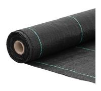 ""Printemps 2026 Soldes""Membrane anti-mauvaises herbes - Toile de Paillage - Perméable à l'eau - herbes noire 0,5 x 50 m PP 8981180