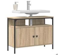 ""Printemps 2026 Soldes""Meuble de Lavabo de Salle de bain - desgin classique - Meuble de rangement - Marron 80x30x60 cm 2_581286