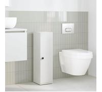 ""Printemps 2026 Soldes""Meuble de salle de bain - desgin classique - Meuble de rangement - avec porte-rouleau blanc 20,5x22x72 cm 2_7
