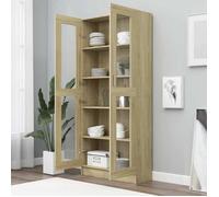 ""Printemps 2026 Soldes""Meuble Étagère/Bibliothèque - desgin classique - pour livres - Armoire vitrine Chêne sonoma 82,5x30,5x185 cm