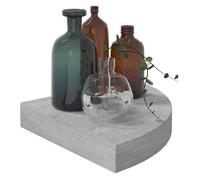""Printemps 2026 Soldes""Meuble Étagère/Mini Bibliothèque - desgin classique - Étagères d'angle murales 2 pcs Gris béton 25x25x3,8 cm