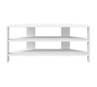 ""Printemps 2026 Soldes""Meuble TV d'Angle moderne - Armoire multimédia/Cabinet HIFI - Blanc 102 x 40,5 x 45cm Bois d'ingénierie 19442