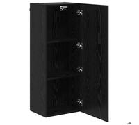 ""Printemps 2026 Soldes""Meuble TV Suspendu - Armoire multimédia/Cabinet HIFI Mural - Chêne noir 40,5 x 30 x 102 cm Bois d'ingénierie