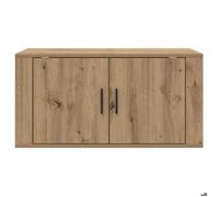 ""Printemps 2026 Soldes""Meuble TV Suspendu - Armoire multimédia/Cabinet HIFI Mural - Montage mural chêne artisanal 80 x 34,5 x 40 cm