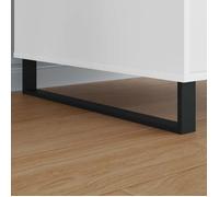 ""Printemps 2026 Soldes""Noir Matériel meuble Pieds de meuble 2 pcs Noir 59,6x4x10 mm Fer 2_433811