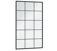 ""Printemps 2026 Soldes""Noir Miroir mural noir 100x60 cm métal 2_904124