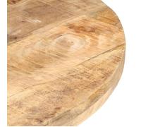 ""Printemps 2026 Soldes""Table de salon - Table industrielle/ Table de salle à manger - 80 cm - Bois de manguier brut 2_409217