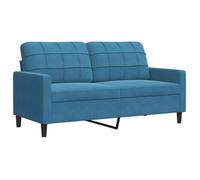 ""Printemps/été 2025"" Canapé 2 places Pour Salon - JM - Doux et durable - Bleu 140 cm Velours EU3947