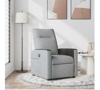 ""Printemps/été 2025"" Fauteuil Relax, SOLOMON, Fauteuil inclinable, Gris clair Tissu - 69x86x100 cm LV5190