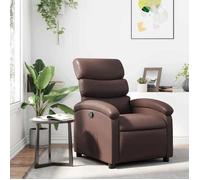 ""Printemps/été 2025"" Fauteuil Relax, SOLOMON, Fauteuil inclinable, Marron Similicuir - 70x92x99.5 cm LV5230
