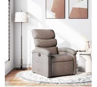 ""Printemps/été 2025"" Fauteuil Relax, SOLOMON, Fauteuil inclinable, Taupe Tissu - 70x92x99.5 cm LV4888