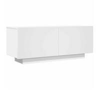 ""Printemps/été 2025"" Meuble TV Blanc - JM - Armoire Basse Salle de Séjour Intérieur - 100x35x40 cm Aggloméré EU2830