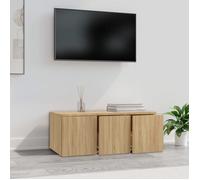 ""Printemps/été 2025"" Meuble TV - chêne sonoma - JM - MODERNE Meuble TV - chêne sonoma - 80x34x30 cm Bois d'ingénierie 42920