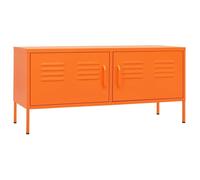 ""Printemps/été 2025"" Meuble TV - JM - Armoire Basse Pour TV - montage facile - Orange 105x35x50 cm Acier EU3668